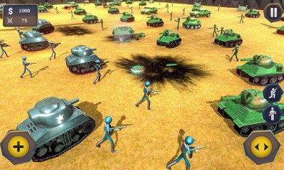 Battle Simulator World War 2 - Stickman Warriors screenshot №4