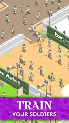 Idle Army Base screen 2
