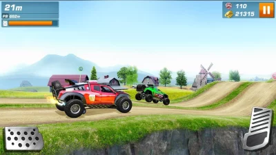 Монстр грузовики гонки screenshot №8